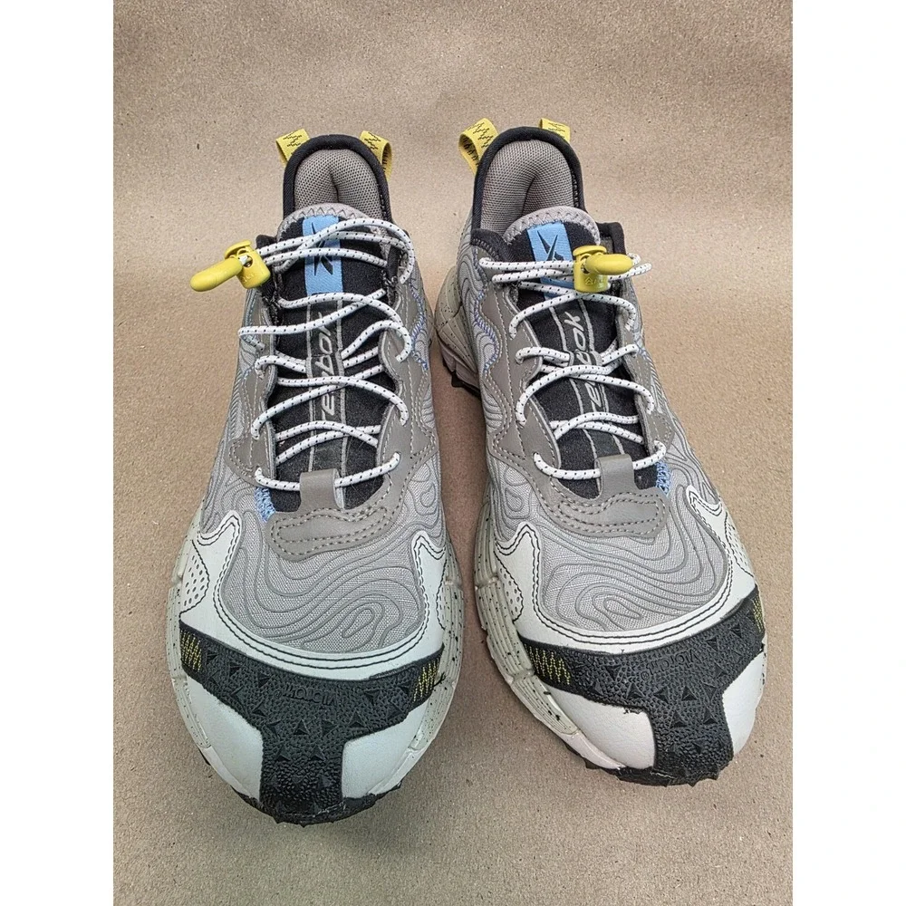 Reebok (Sz 6) Zig Kinetica II Edge GX0117 Boulder Gray men's Trail Shoes
